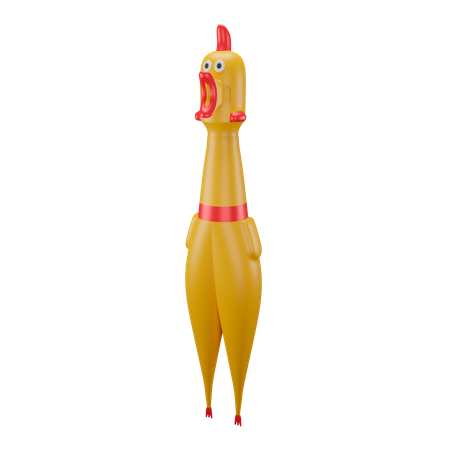 Pollo de goma  3D Illustration