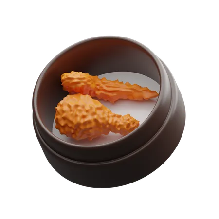 Pollo frito  3D Icon