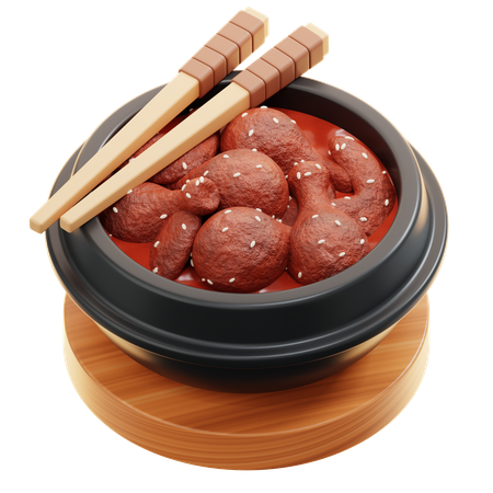 Gochujang de pollo  3D Icon