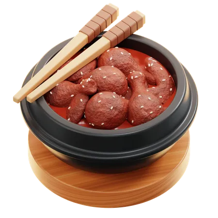 Gochujang de pollo  3D Icon