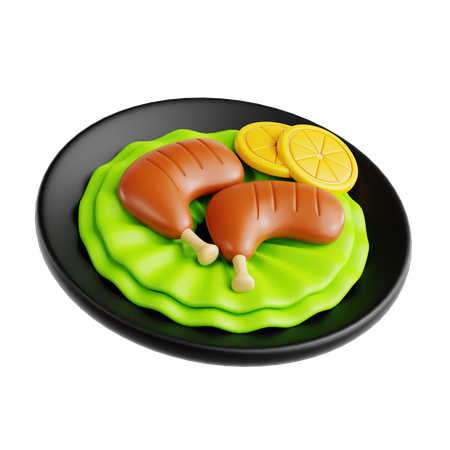 Pollo tandoori  3D Icon