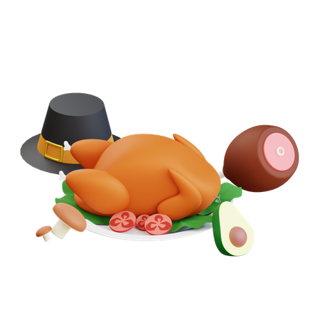 Pollo turco  3D Icon