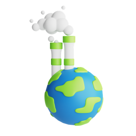 Pollution  3D Icon