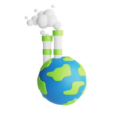 Pollution  3D Icon