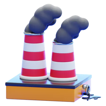 POLLUTIONS  3D Icon