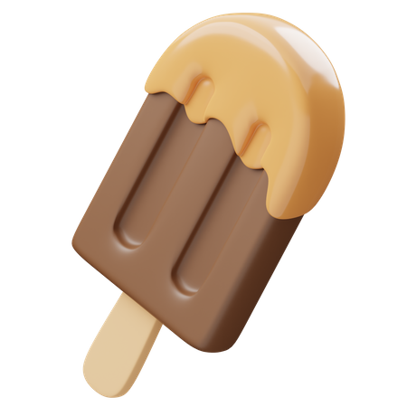 Polo de chocolate  3D Icon
