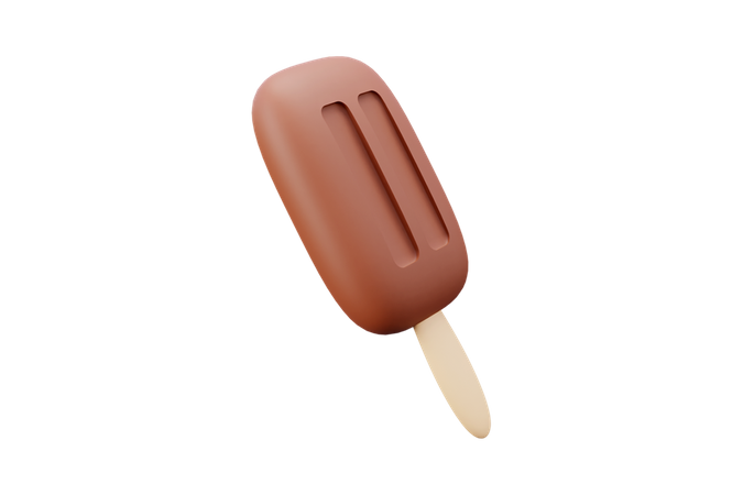 Polo de chocolate  3D Icon