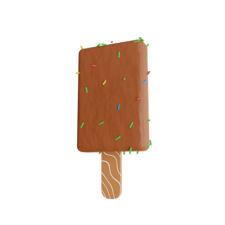 Polo de chocolate  3D Icon