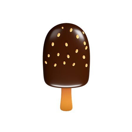 Polo de hielo crujiente  3D Icon