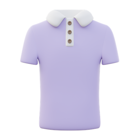 Polo de manga corta para hombre  3D Icon