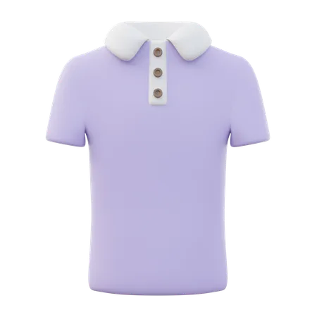 Polo de manga corta para hombre  3D Icon