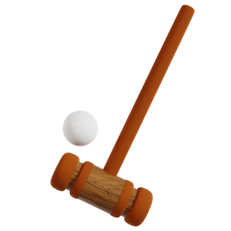 Polo Mallet And Ball Sport  3D Icon
