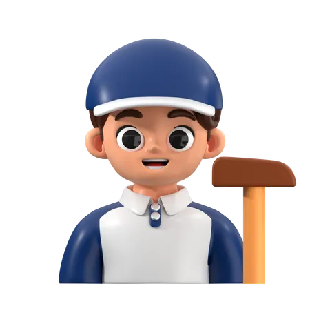 Polo Player Avatar  3D Icon