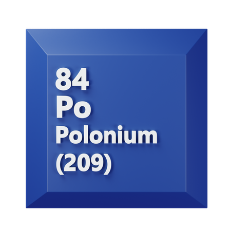 Polônio  3D Icon