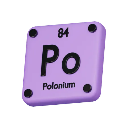 Polonium Element 3 D Icon 3D Icon