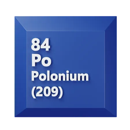 Polonium  3D Icon