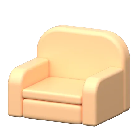 Cadeirão  3D Icon