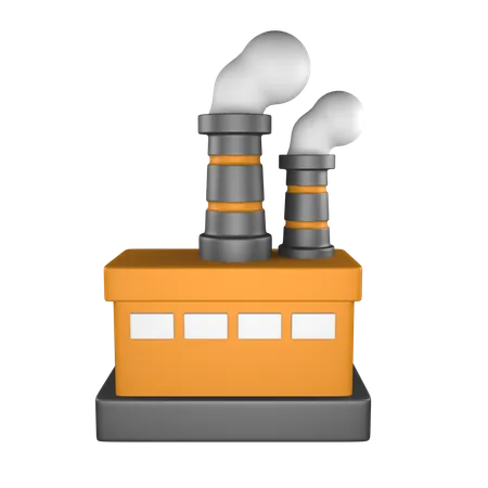 Poluição industrial  3D Icon