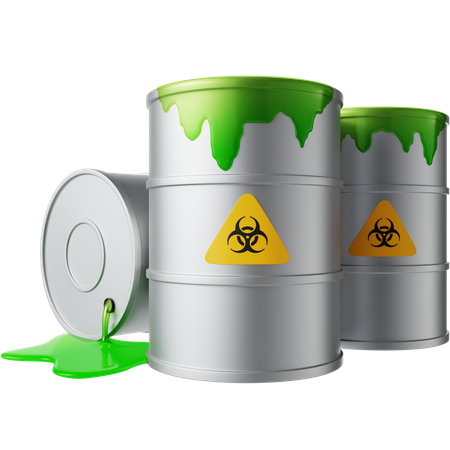Poluição química  3D Icon