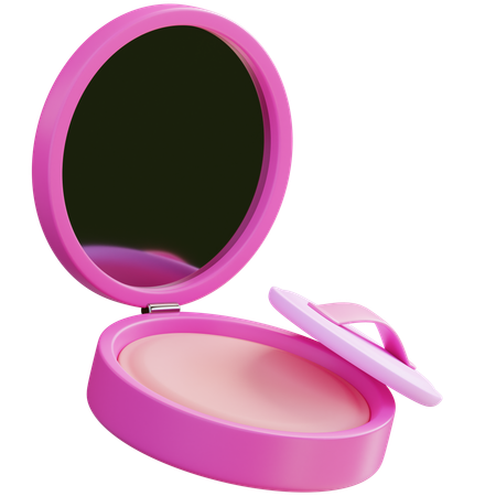 Polvo compacto  3D Icon