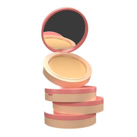 Polvo compacto  3D Icon