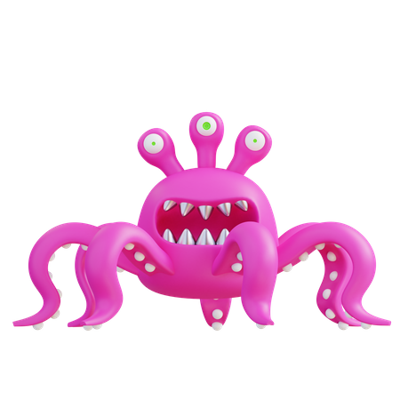 Monstro polvo  3D Icon