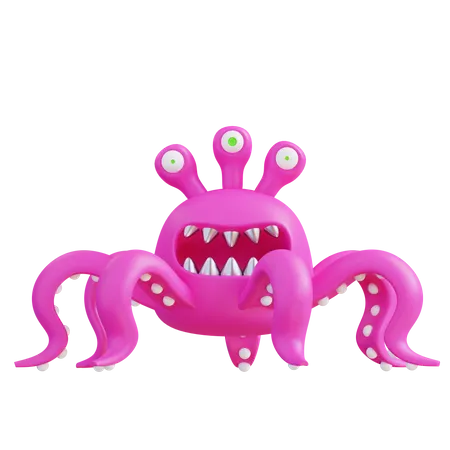 Monstro polvo  3D Icon