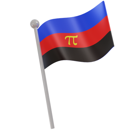 Polyamorie-Flagge  3D Flag