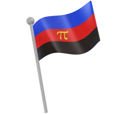 Polyamorie-Flagge  3D Flag