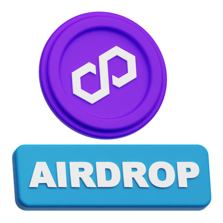 폴리곤 에어드랍  3D Icon