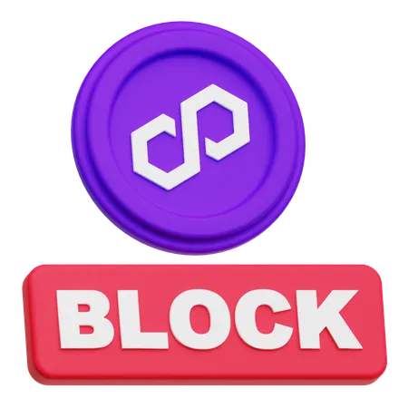 Polygon Block  3D Icon