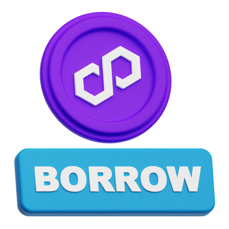 Polygon Borrow  3D Icon