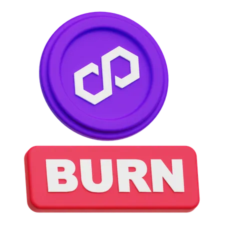 Polygon Burn  3D Icon