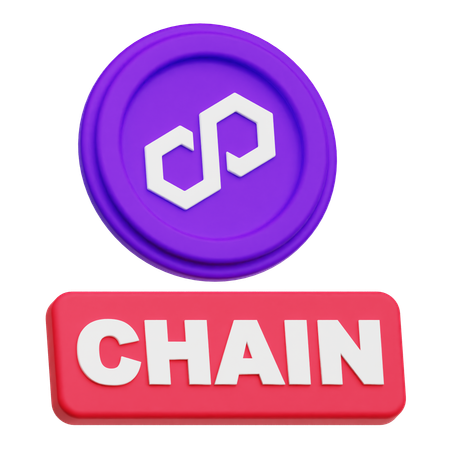 Polygon Chain  3D Icon
