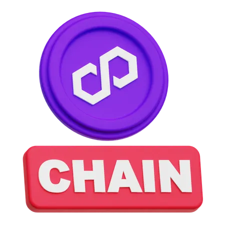 Polygon Chain  3D Icon