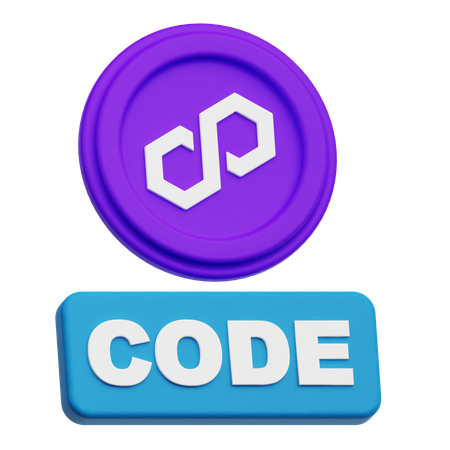 Polygon Code  3D Icon