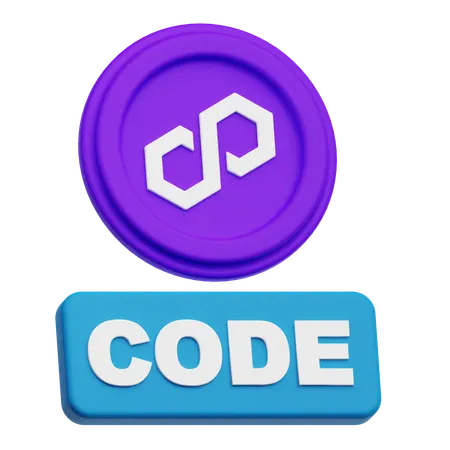 Polygon Code  3D Icon