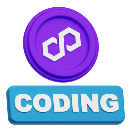 Polygon Coding  3D Icon