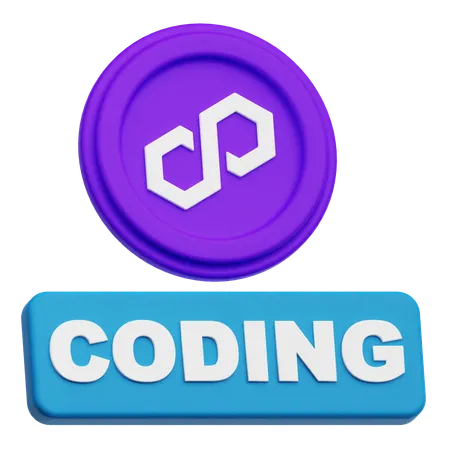 Polygon Coding  3D Icon