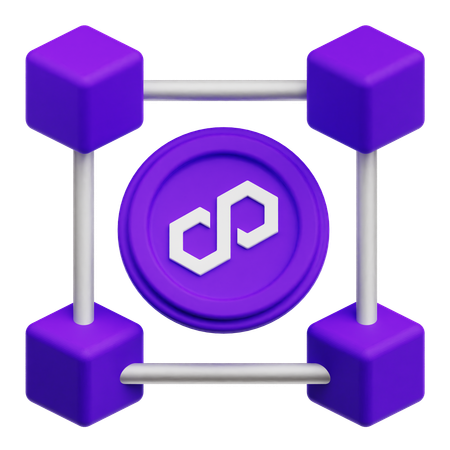 Polygon Connection  3D Icon