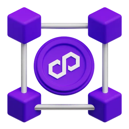 Polygon Connection  3D Icon