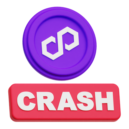Polygon Crash  3D Icon