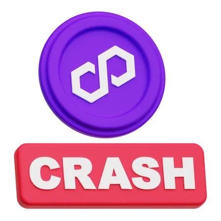Polygon Crash  3D Icon