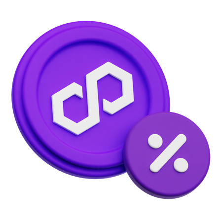 Polygon Discount  3D Icon