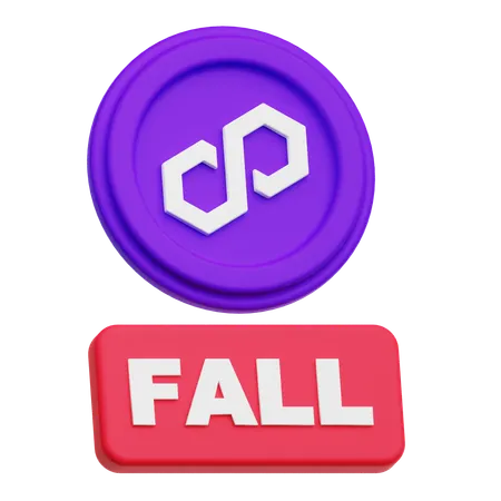 Polygon Fall  3D Icon