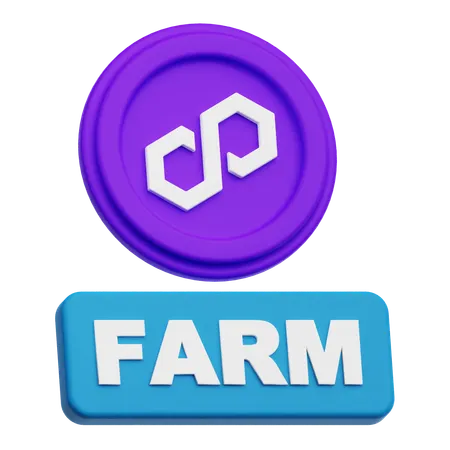 Polygon Farm  3D Icon