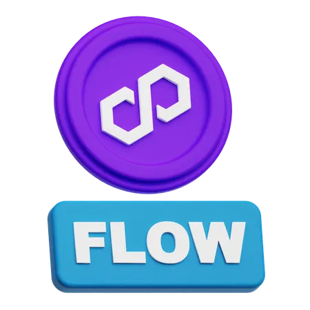 Polygon Flow  3D Icon