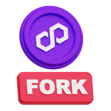 Polygon Fork  3D Icon