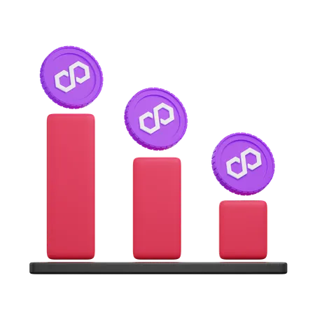 Polygon Graph  3D Icon