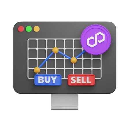 Polygon Graph  3D Icon
